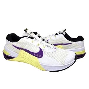 NIKE Metcon 7 Sz 9 White/Light Lemon Twist/Wild Berry CZ8280-157